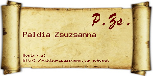 Paldia Zsuzsanna névjegykártya
